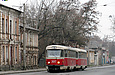 Tatra-T3SU #3017-3018 3-го маршрута на улице Грековской возле Ващенковского переулка