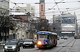 Tatra-T3SU #3017-3018 3-го маршрута на улице Полтавский шлях возле улицы Котляра