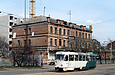 Tatra-T3SU #3019 7-го маршрута на улице Большой Панасовской в районе улицы Конарева