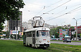 Tatra-T3SU #3019 7-го маршрута на улице Клочковской в районе улицы Херсонской