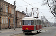 Tatra-T3SUCS #3019 27-го маршрута на улице Гольдберговской возле Рыбасовского переулка