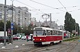 Tatra-T3SUCS #3019 27-го маршрута на перекрестке улиц Героев Труда и Академика Павлова