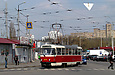 Tatra-T3SUCS #3019 20-го маршрута поворачивает из Пискуновского переулка в Лосевский переулок