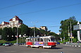 Tatra-T3SUCS #3019 12-го маршрута на перекрестке Клочковского спуска с одноименной улицей