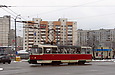 Tatra-T3SUCS #3019 20-го маршрута на проспекте Победы на перекрестке с проспектом Людвига Свободы