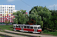 Tatra-T3SUCS #3020 20-го маршрута разворачивается на конечной станции "Проспект Победы"