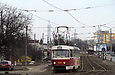 Tatra-T3SUCS #3020 27-го маршрута на улице Академика Павлова в районе Никоновского переулка