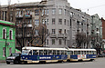Tatra-T3SU #3021-3022 3-го маршрута на улице Полтавский шлях в районе площади Милиционера