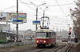 Tatra-T3SU #3021 20-го маршрута на улице Клочковской возле Досвидного переулка
