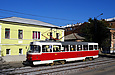 Tatra-T3SUCS #3021 20-го маршрута на улице Большой Панасовской в районе Резниковского переулка