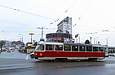 Tatra-T3SUCS #3021 7-го маршрута на улице Евгения Котляра на перекрестке с улицей Полтавский Шлях