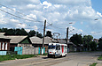 Tatra-T3SU #3022 27-го маршрута на улице Октябрьской Революции напротив улицы Власенко
