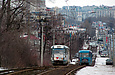 Tatra-T3SU #3022 27-го маршрута и #743 16-го маршрута на улице Академика Павлова