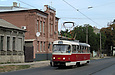 Tatra-T3SUCS #3022 27-го маршрута на улице Гольдберговской напротив улицы Миргородской