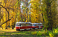 Tatra-T3SUCS #3022 и #3087 27-го маршрута на РК "Журавлевский гидропарк"