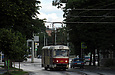 Tatra-T3SUCS #3022 27-го маршрута на улице Плехановской в районе Власовского переулка