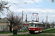 Tatra-T3SUCS #3022 27-го маршрута на улице Академика Павлова в районе Никоновского переулка