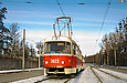 Tatra-T3SU #3023-3024 на улице Морозова в районе остановки "Аллея Славы"