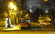 Tatra-T3SU #3023-3024 3-го маршрута в переулке Рыбасовском перед перкрестком с улицей 1-й Конной Армии