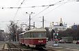 Tatra-T3SU #3023-3024 3-го маршрута на Пролетарской площади в районе улицы Полтавский шлях