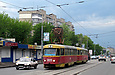 Tatra-T3SU #3025-3026 3-го маршрута на улице Полтавский шлях возле улицы Скорохода