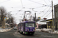Т3-ВПСт #3025-3026 3-го маршрута на улице Гольдберговской перед поворотом на улицу Москалевскую