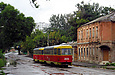 Tatra-T3SU #3025-3026 3-го маршрута в Рыбасовском переулке возле Нетеченского бульвара