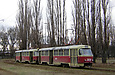 Tatra-T3SU #3029-3030 в открытом парке Октябрьского трамвайного депо