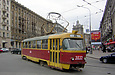 Tatra-T3SU #3032 6-го маршрута поворачивает с площади Розы Люксембург на улицу Университетскую