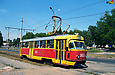Tatra-T3SU #3033 20-го маршрута на улице Клочковской в районе пересечения с проспектом Победы