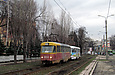 Tatra-T3SU #3033 и #3063 20-го маршрута на улице Клочковской в районе улицы 23-го Августа
