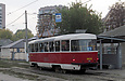 Tatra-T3SU #3033 27-го маршрута на улице Москалевской возле улицы Бажана