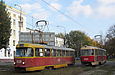 Tatra-T3SU #3036 и #3095 6-го маршрута на Московском проспекте возле улицы Соича