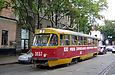 Tatra-T3SU #3037 7-го маршрута на улице Пушкинской в районе улицы Иванова