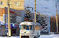 Tatra-T3SU #3037 7-го маршрута на Клочковской улице перед поворотом в Рогатинский проезд