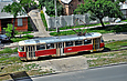 Tatra-T3SU #3037 27-го маршрута на улице Академика Павлова возле ТРЦ "Французский бульвар"