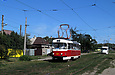 Tatra-T3SUCS #3037 6-го маршрута на улице Академика Павлова в районе остановки "Сабурова дача"
