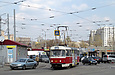 Tatra-T3SUCS #3037 12-го маршрута поворачивает из Пискуновского переулка в Лосевский переулок
