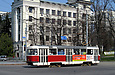 Tatra-T3SUCS #3037 12-го маршрута на проспекте Независимости пересекает проспект Науки