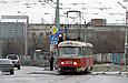 Tatra-T3SU #3039 20-го маршрута на улице Клочковской возле спуска Пассионарии