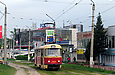 Tatra-T3SU #3039 7-го маршрута на улице Клочковской в районе улицы Ивановской