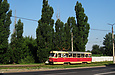 Tatra-T3SU #3039 20-го маршрута на улице Клочковской возле перекрестка с улицей Тобольской
