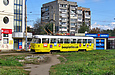 Tatra-T3SU #3039 8-го маршрута на конечной станции "602 микрорайон"