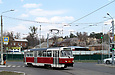 Т3-ВПСт #3039 20-го маршрута поворачивает с улицы Клочковской в Рогатинский проезд