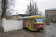 Tatra-T3SU #3040 20-го маршрута выезжает из Депо №1 (бывшего Ленинского трамвайного депо)