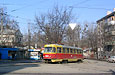 Tatra-T3SU #3041 7-го маршрута на пересечении улицы 1-й Конной Армии и переулка Рыбасовского