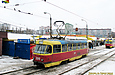 Tatra-T3SU #3041 27-го маршрута на улице Героев труда возле одноименной станции метро