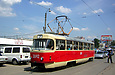 Tatra-T3SU #3042 7-го маршрута на улице Пискуновской в районе улицы Энгельса