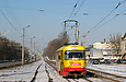 Tatra-T3SU #3042 7-го маршрута на улице Сумской, в районе Детской железной дороги
