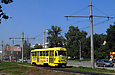 Tatra-T3SU #3042 20-го маршрута на улице Клочковской подъезжает к остановке "Областная детская больница"